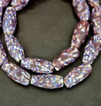 XL Indigo Fusion Krobo Recycled Glass Beads | Handmade Ghana Statement Beads