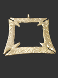 Pendant African Large Handcrafted Fihankra African Brass Pendant