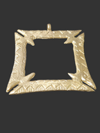 Pendant African Large Handcrafted Fihankra African Brass Pendant