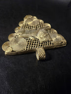 Oversized Adinkrahene Lion Brass Pendant – Ghana