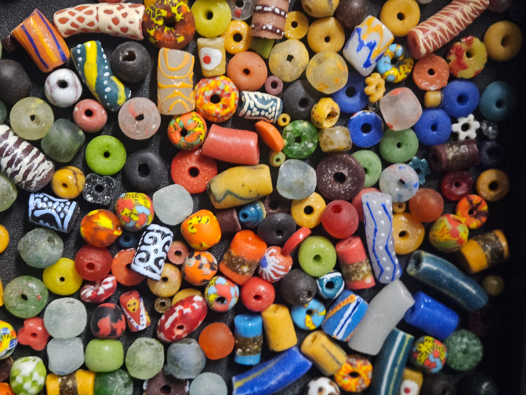 Ghana Bead Discovery Cup – Assorted African Krobo Glass Beads