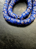 Blue Eye Trade Beads – Multicolor Pattern 8–10 × 14–15mm