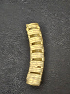 African Ashanti Brass Curved Ladder Component Bead