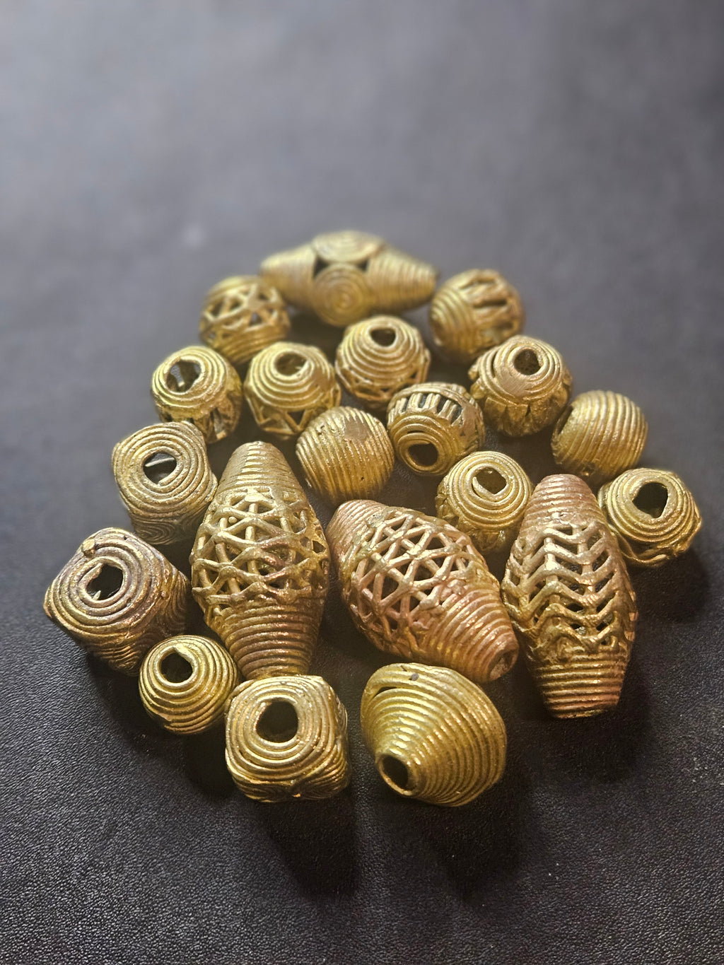 Ashanti Hollow Brass Beads – Artisan Openwork