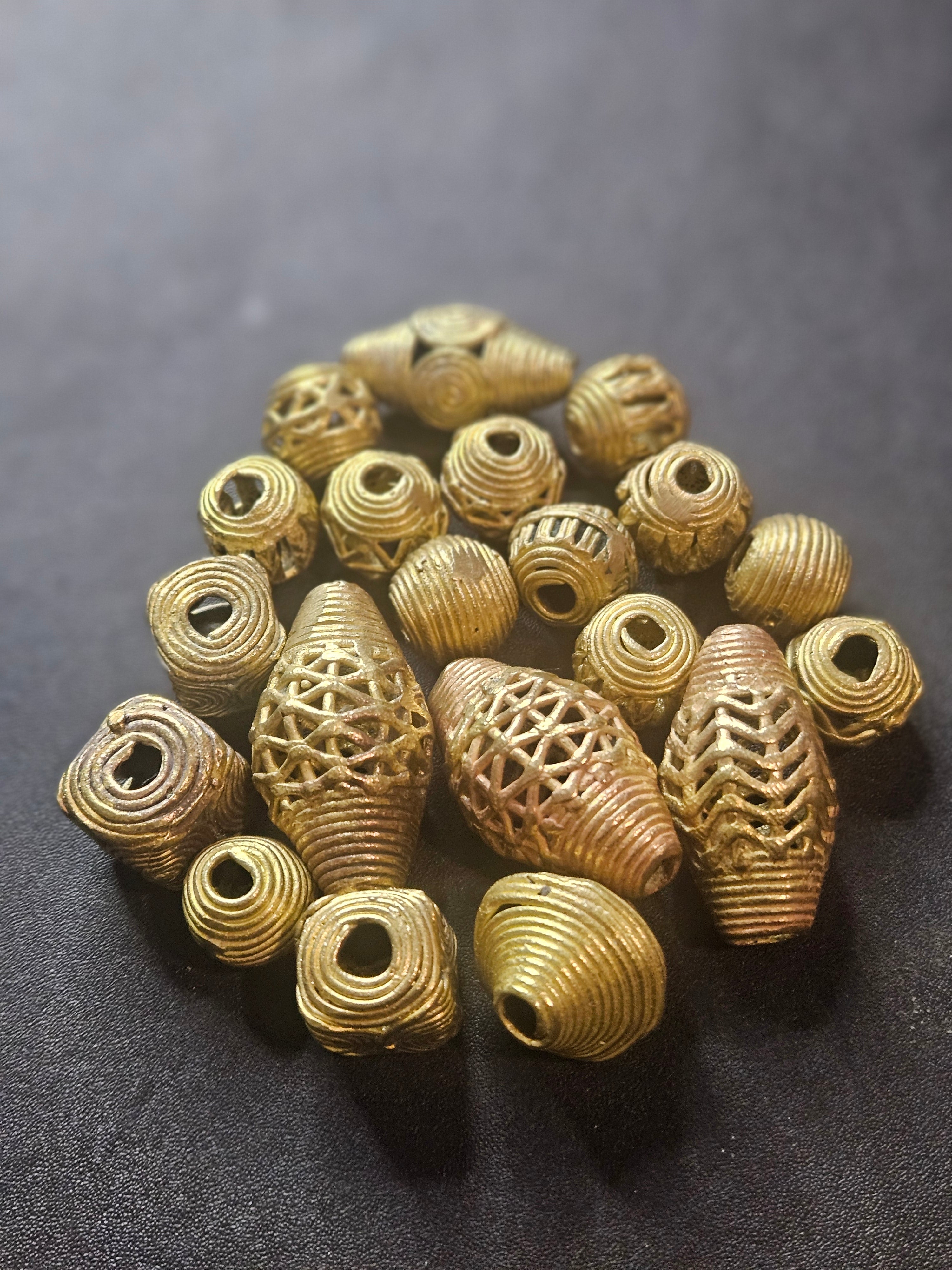 Ashanti Hollow Brass Beads – Artisan Openwork