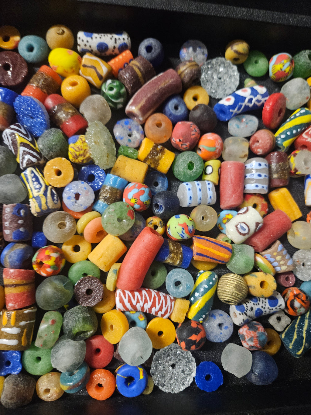 African Glass Bead Mix – Assorted Krobo Beads for Designers