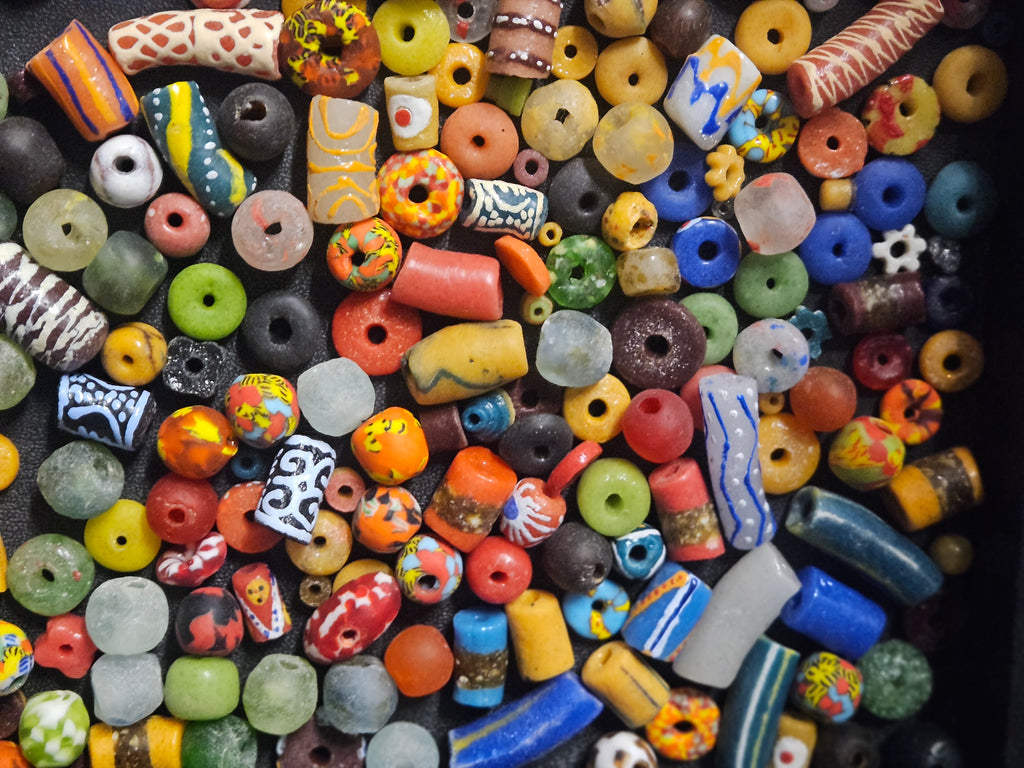 Ghana Bead Discovery Cup – Assorted African Krobo Glass Beads