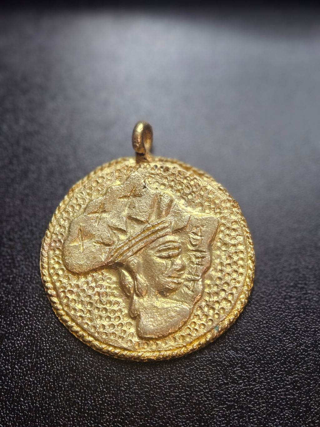 Ashanti Brass Africa Face Pendant – Handcrafted Ghanaian Heritage Symbol