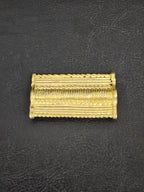 Handcrafted Ashanti Brass Barrel Component Bead | Large Hole African Brass Focal Bead | Ghana Artisan Jewelry Component 25-27x45-48mm