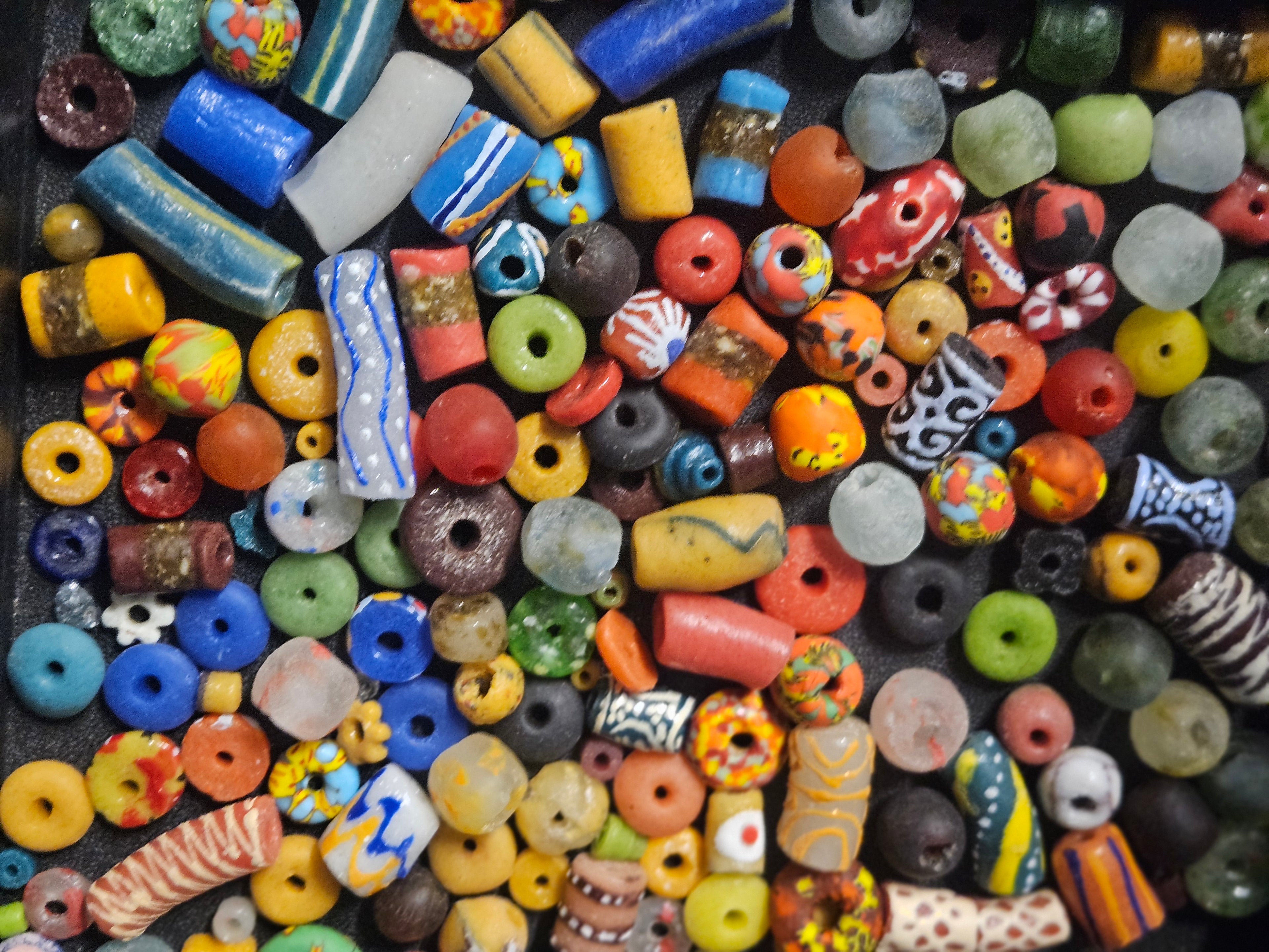 Ghana Bead Discovery Cup – Assorted African Krobo Glass Beads