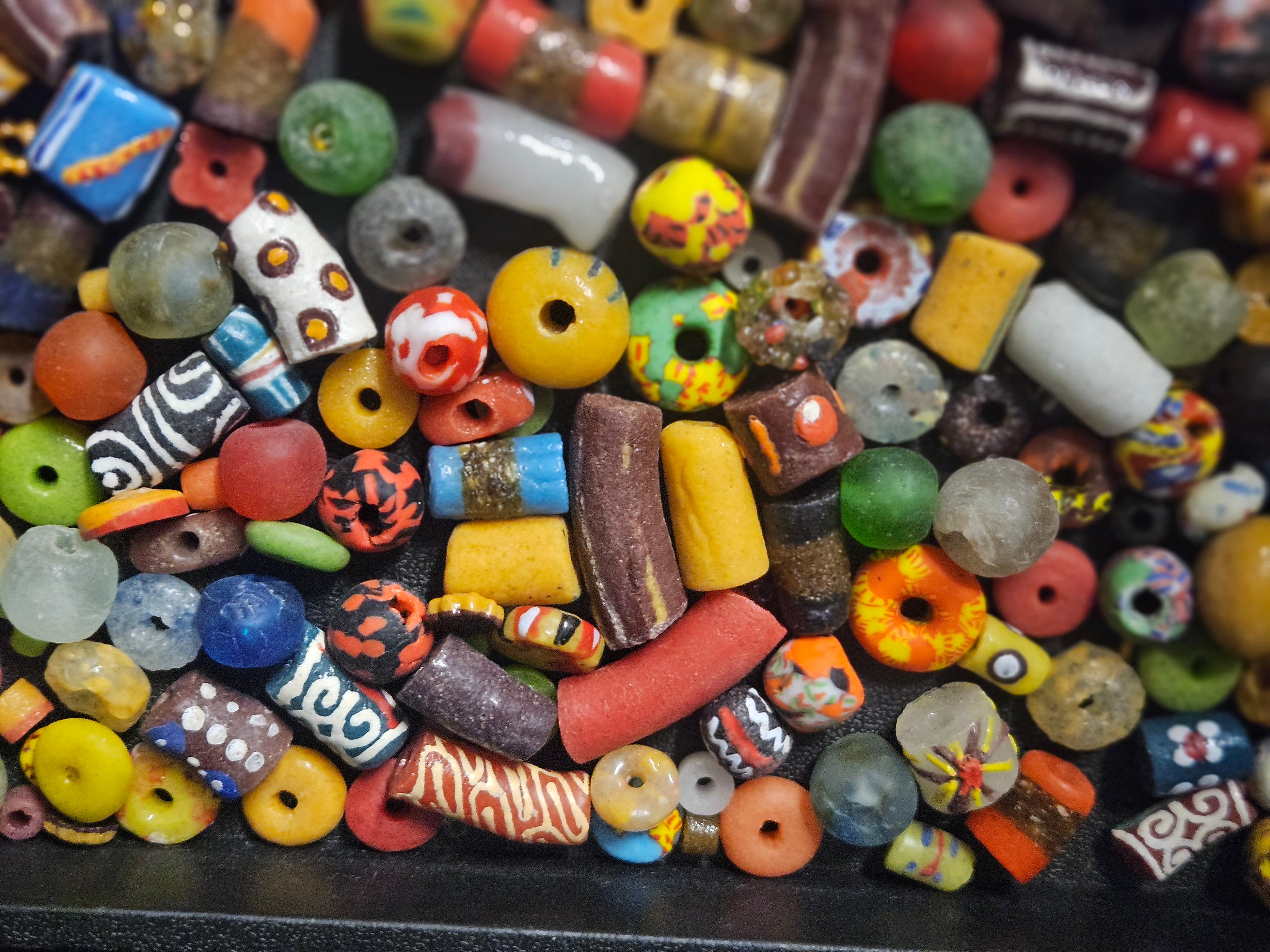 Asymmetrical African Bead Mix – Assorted Krobo Glass Beads