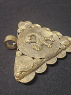 Sankofa Adinkra Symbol African Brass Pendant – Handmade in Ghana