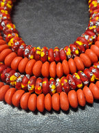 Authentic Fused Krobo Rondelle Glass Beads for Jewelry Designers | Ghana Recycled Glass Collection