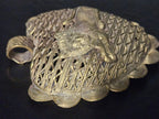 Oversized Lion on Adinkrahene Brass Pendant – Handcrafted in Ghana