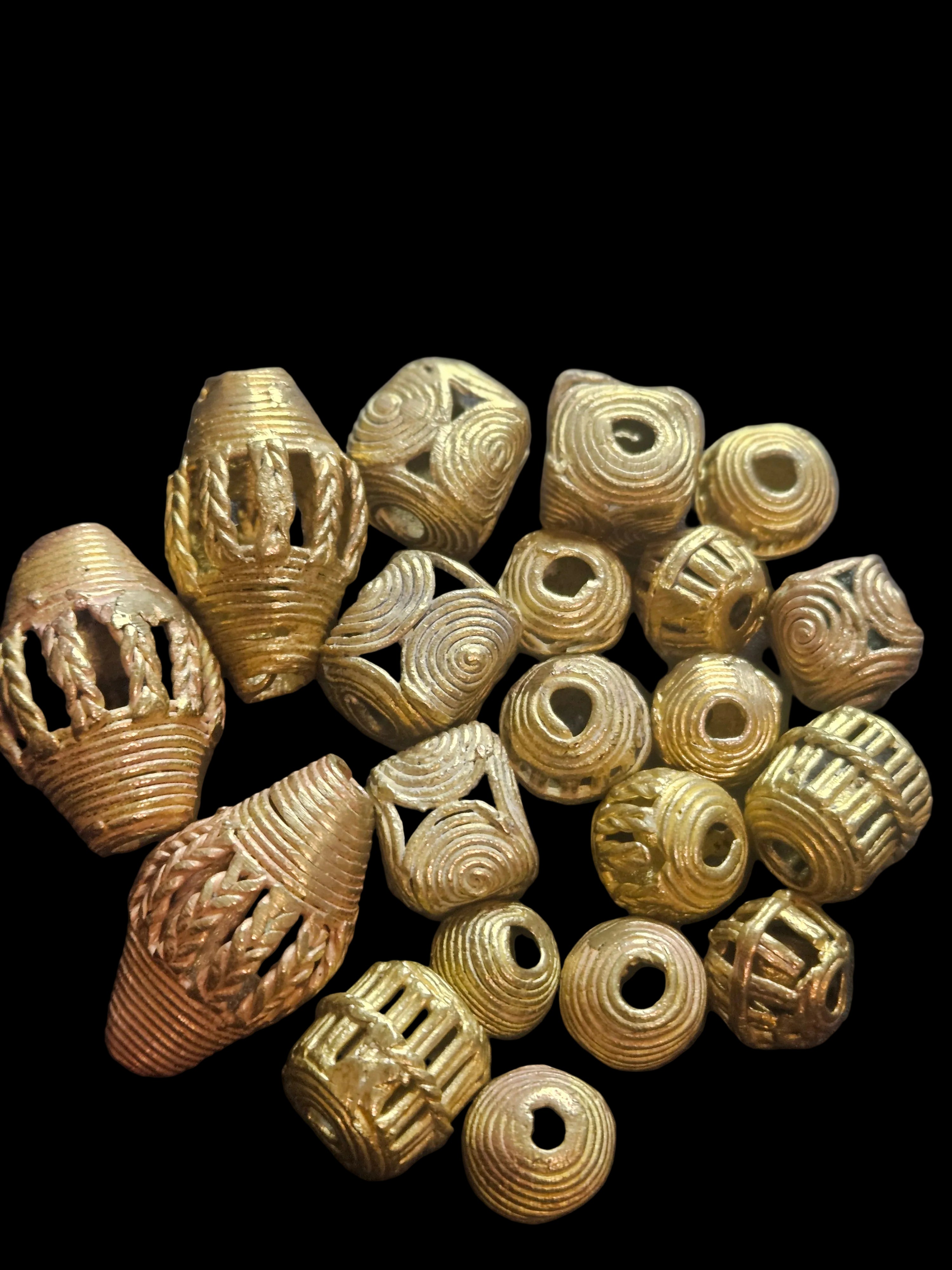 Ashanti Brass Beads – Traditional Pattern