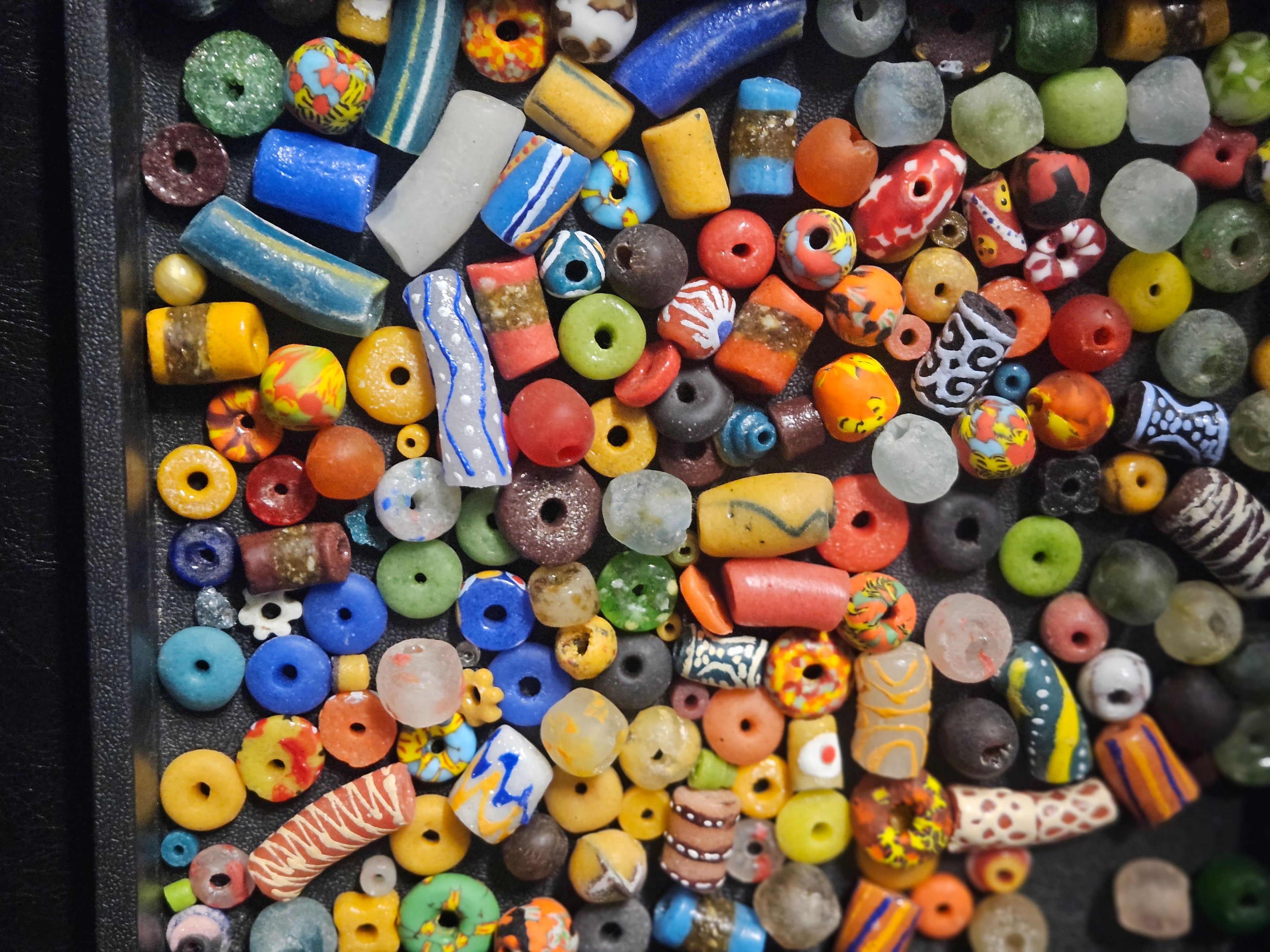 Ghana Bead Discovery Cup – Assorted African Krobo Glass Beads