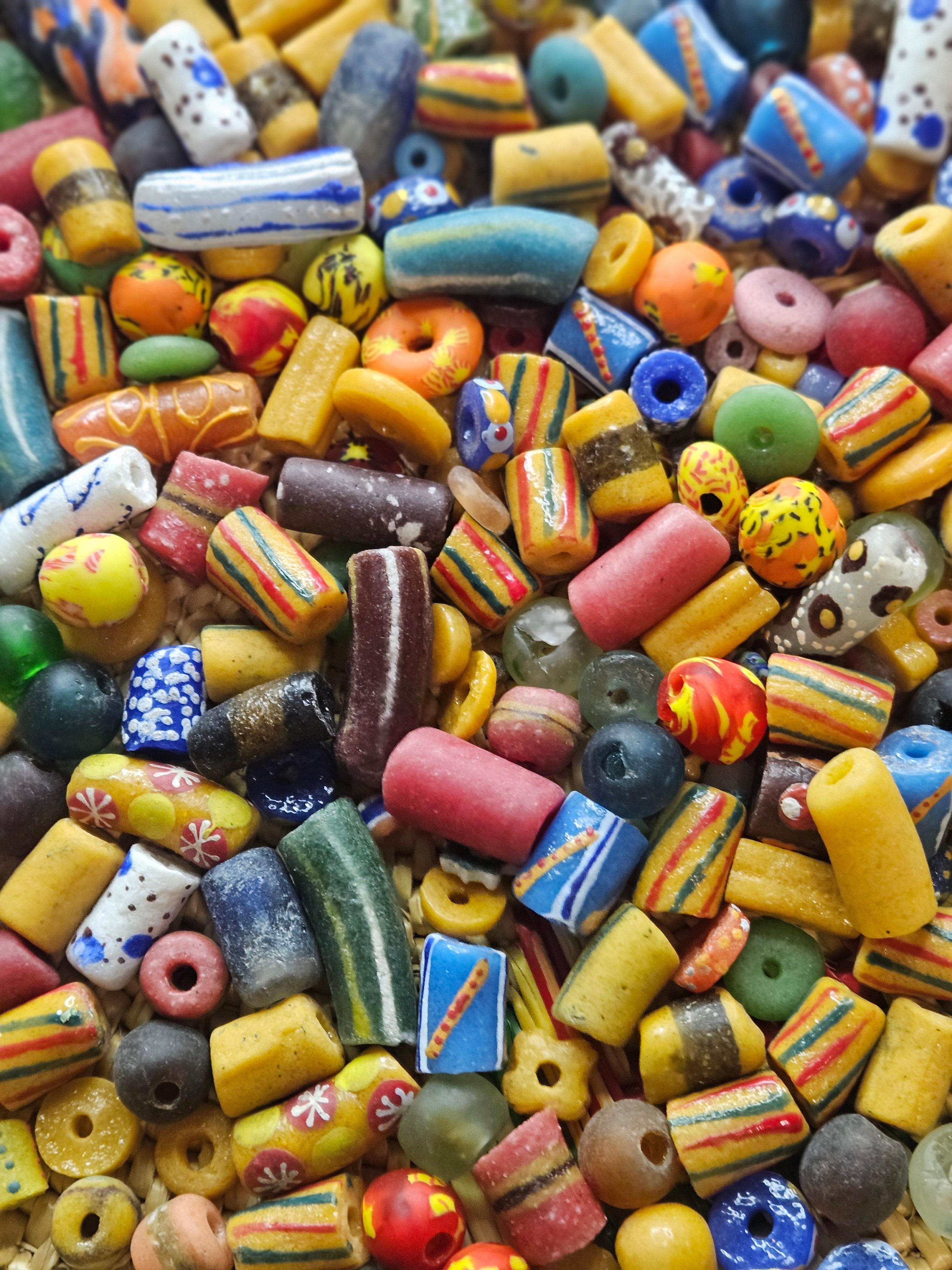 Assorted Krobo Beads for DIY Jewelry Makers