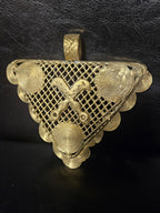 Oversized Adinkrahene Akofena Brass Statement Pendant – Handcrafted in Ghana