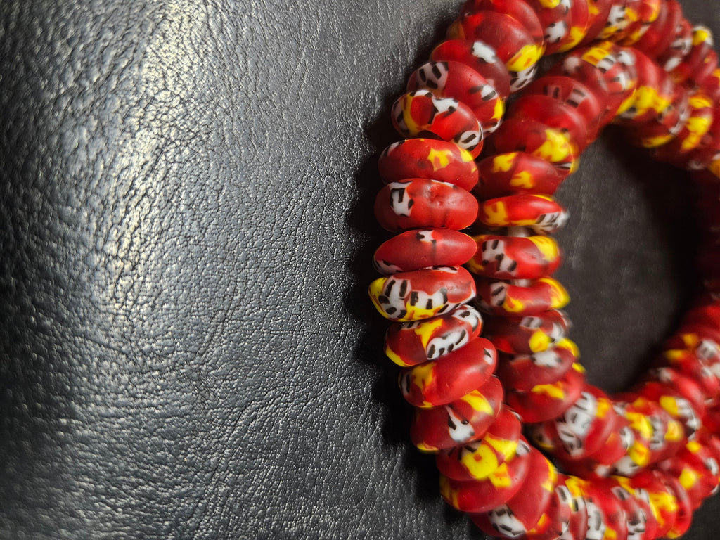 Authentic Fused Krobo Rondelle Glass Beads for Jewelry Designers | Ghana Recycled Glass Collection