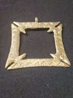 Large Handcrafted Fihankra African Brass Pendant | Authentic Ghana Adinkra Symbol of Community