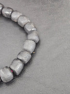 Matte Black Krobo Recycled Glass Beads | Handmade Glass Beads from Ghana