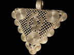 Oversized Gye Nyame Brass Statement Pendant – Ghanaian Adinkra Design