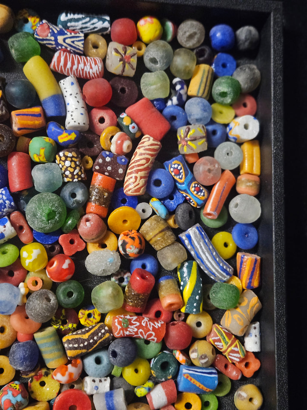 African Glass Bead Color & Texture Mix – Assorted Krobo Beads