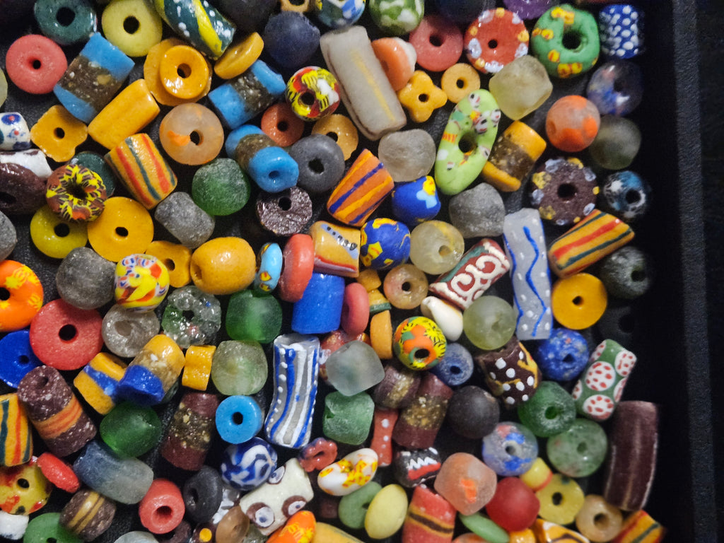 Jewelry Prototyping Bead Mix – African Krobo Glass Beads, 1 Cup