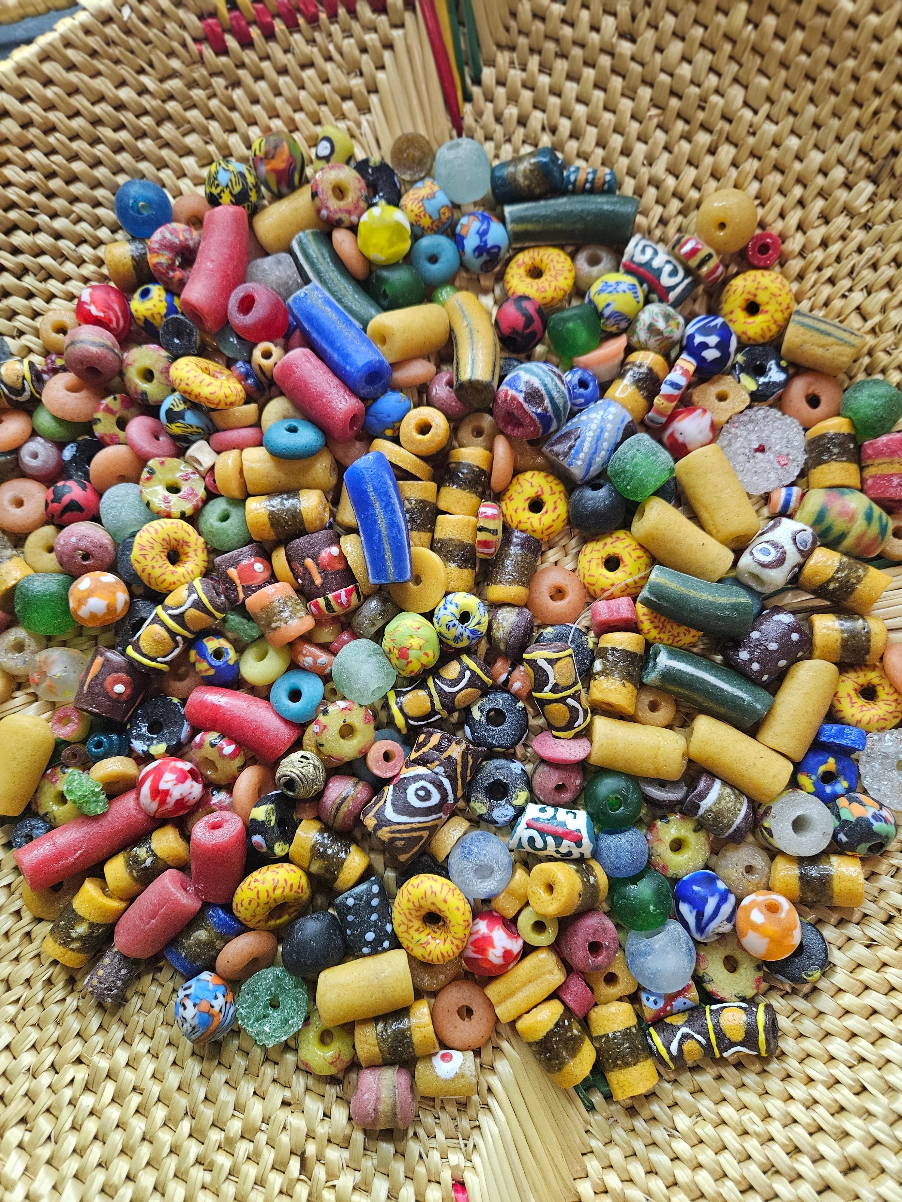 300+ Handmade Krobo Beads for Jewelry Making