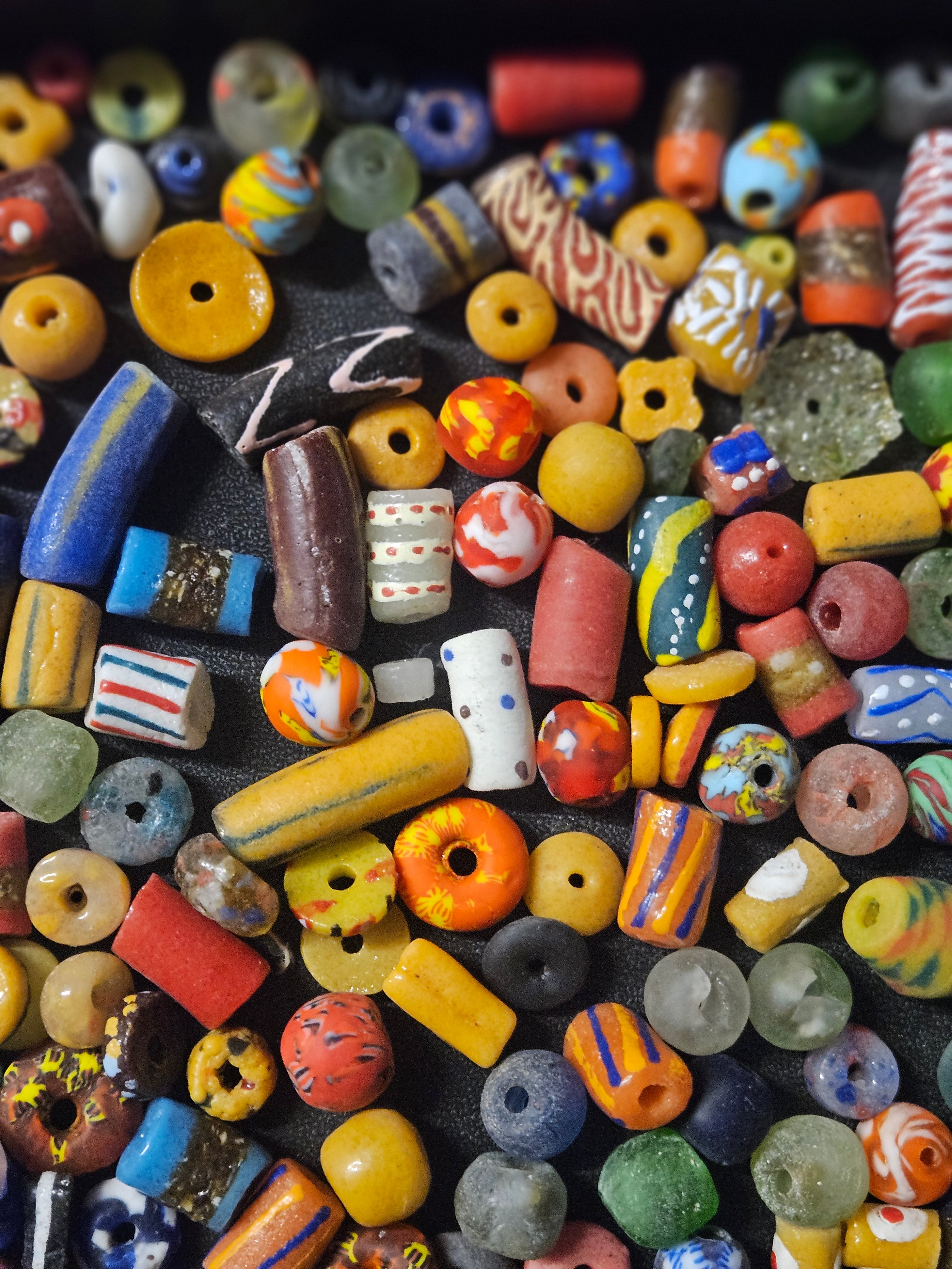 Krobo Glass Bead Studio Sampler – Mixed African Beads from Ghana