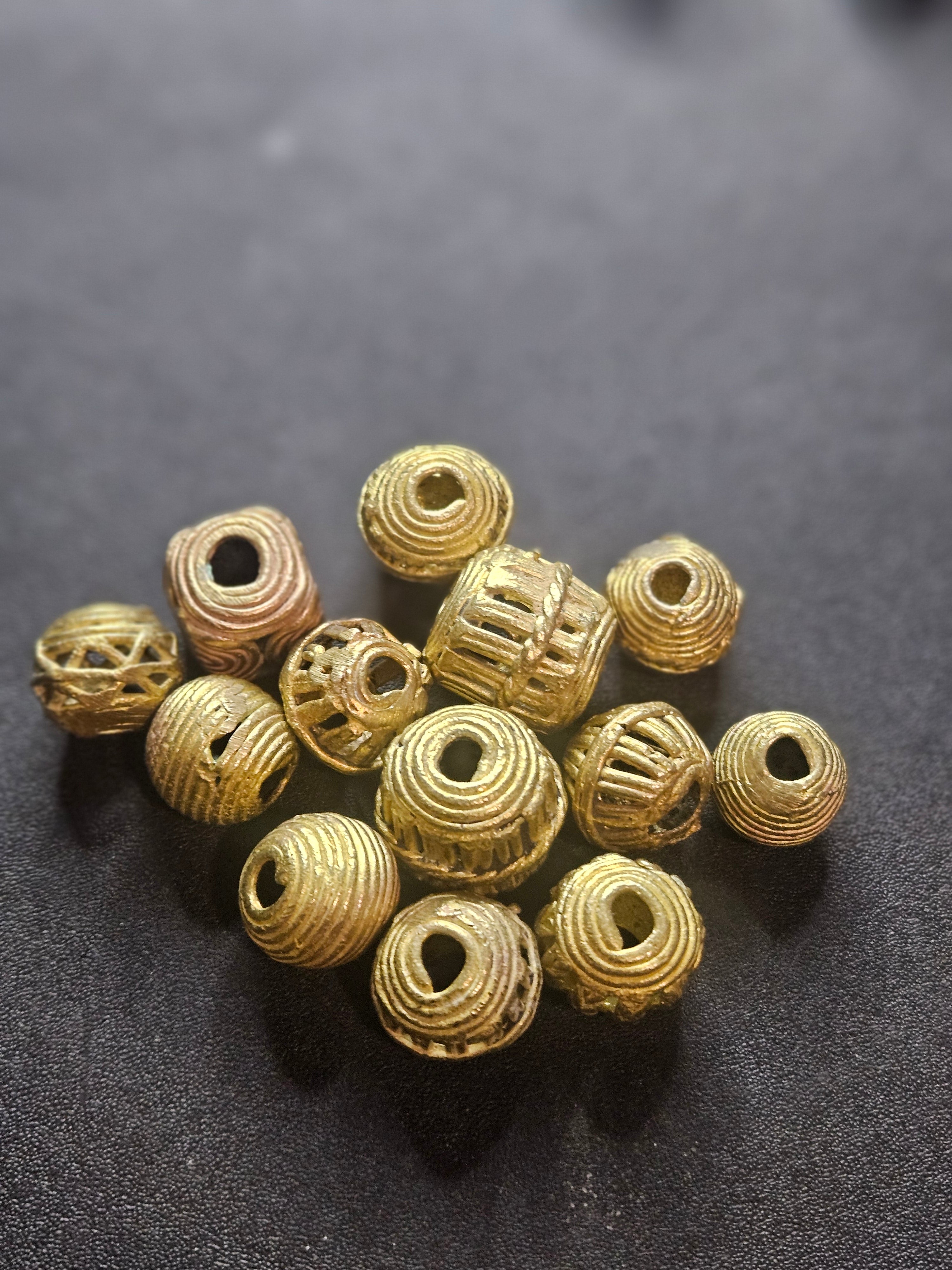 Ashanti Brass Beads – Traditional Pattern