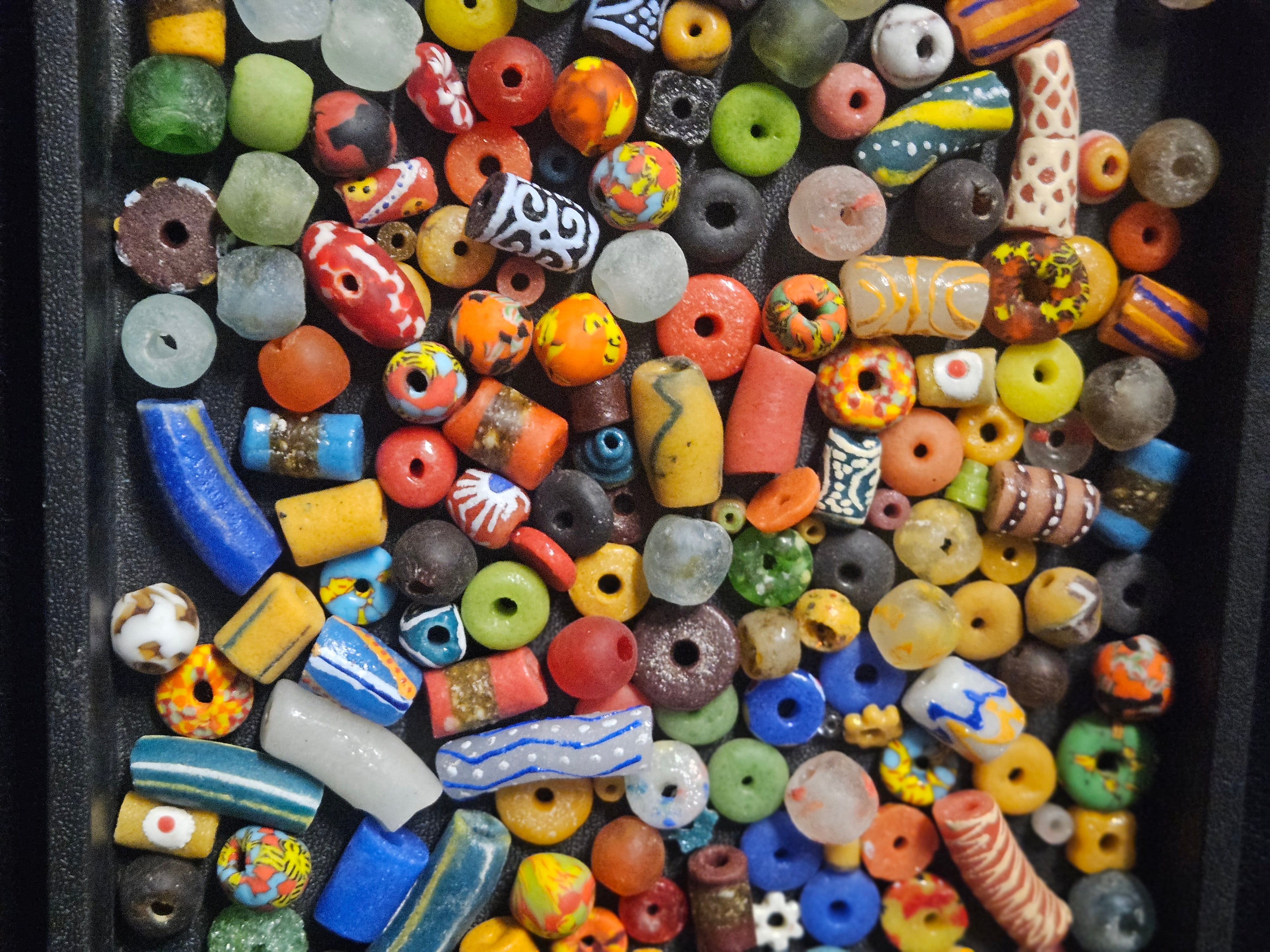 Ghana Bead Discovery Cup – Assorted African Krobo Glass Beads