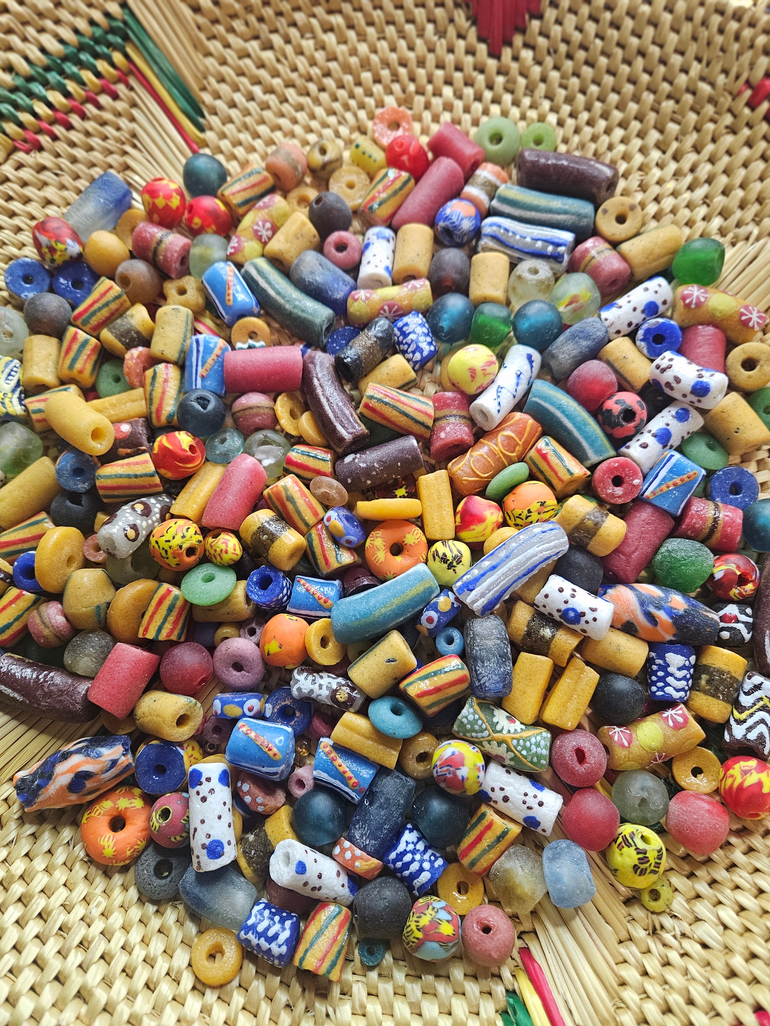 Assorted Krobo Beads for DIY Jewelry Makers