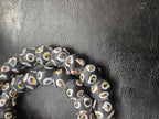 Designer Eye Trade Beads – Black, White & Multicolor 37–38 Beads