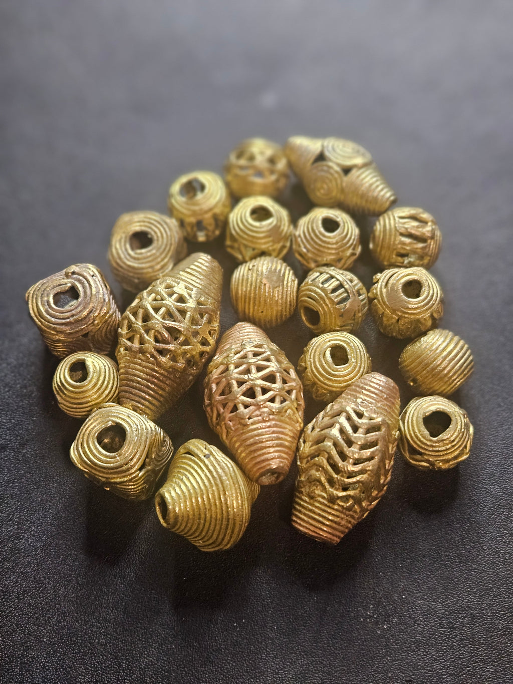 Ashanti Hollow Brass Beads – Artisan Openwork