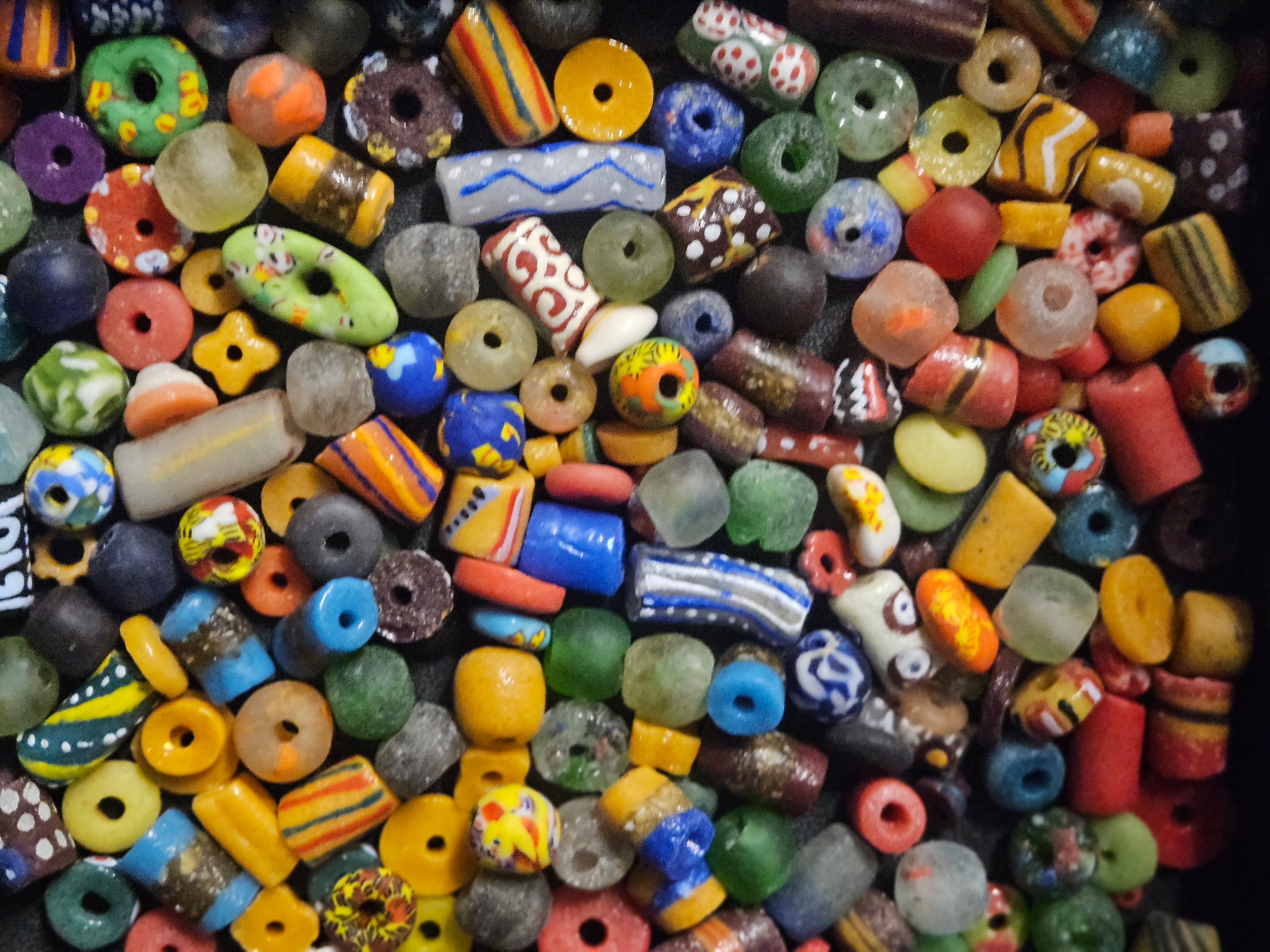Jewelry Prototyping Bead Mix – African Krobo Glass Beads, 1 Cup