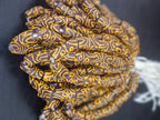 Handcrafted Krobo Glass Beads | Brown and Tan