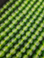 Green Krobo Pocket Glass Beads – Handmade in Ghana, 13–14mm