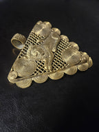 Oversized Adinkrahene Lion Brass Pendant – Ghana
