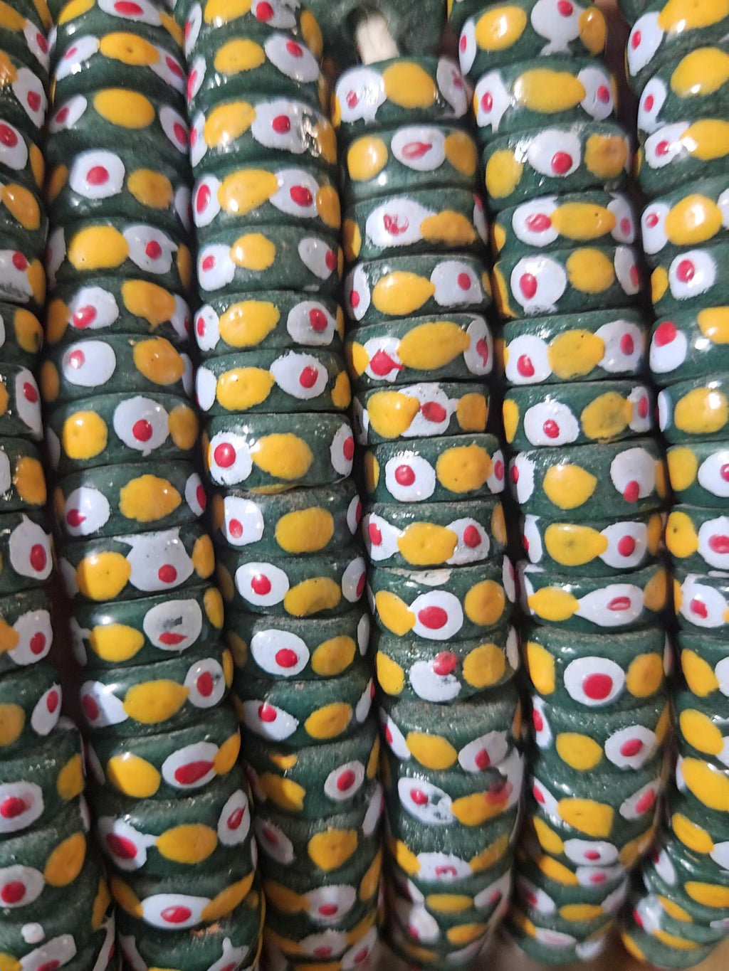 Krobo Recycled Spacer Glass Beads - #7505