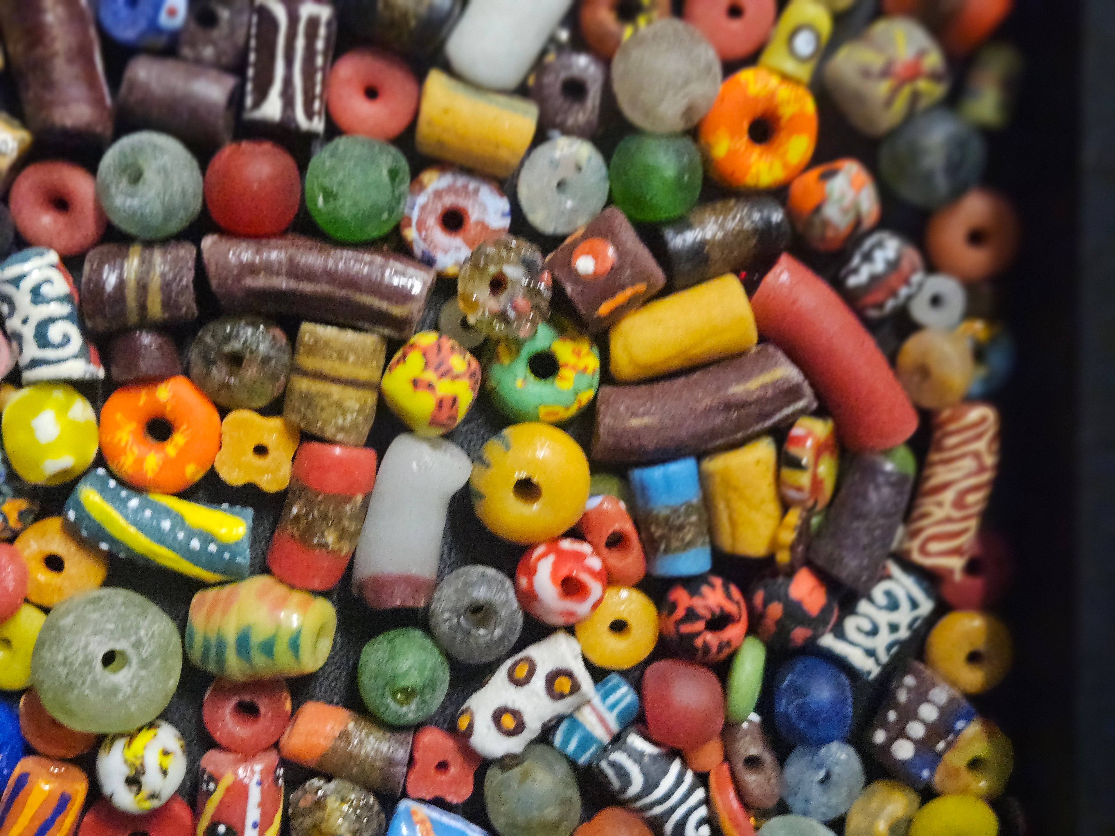 Asymmetrical African Bead Mix – Assorted Krobo Glass Beads