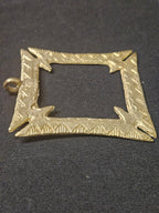 Large Handcrafted Fihankra African Brass Pendant | Authentic Ghana Adinkra Symbol of Community