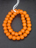 Multicolor Hand-Painted Krobo Rondelle Glass Beads & Orange Pocket Glass Beads | Handmade in Ghana