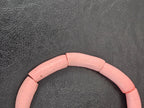 Authentic Blush Pink Krobo Powdered Glass Tube Beads Handmade in Ghana • Large Hole Recycled African Glass Tube Beads • Jewelry Making Supplies • Aadampo African Beads