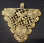 Oversized Adinkrahene Akofena Brass Statement Pendant – Handcrafted in Ghana