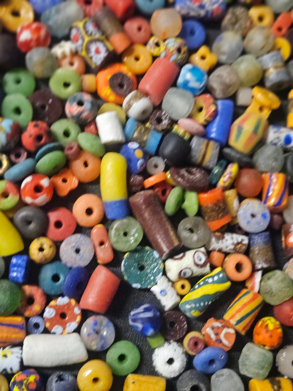 Loose Ghana Glass Beads – Designer Bead Soup Assortment