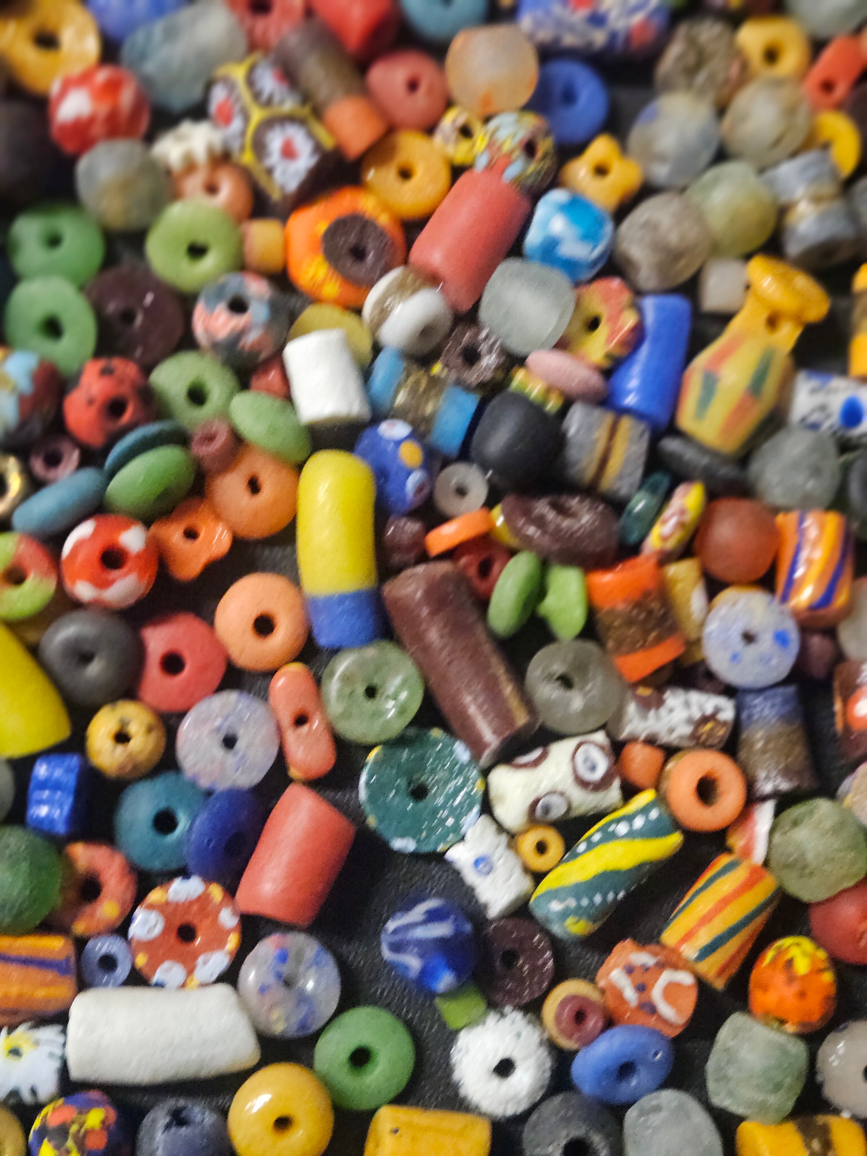 Loose Ghana Glass Beads – Designer Bead Soup Assortment