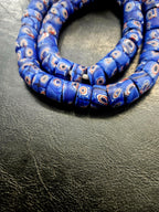 Blue Eye Trade Beads – Multicolor Pattern 8–10 × 14–15mm