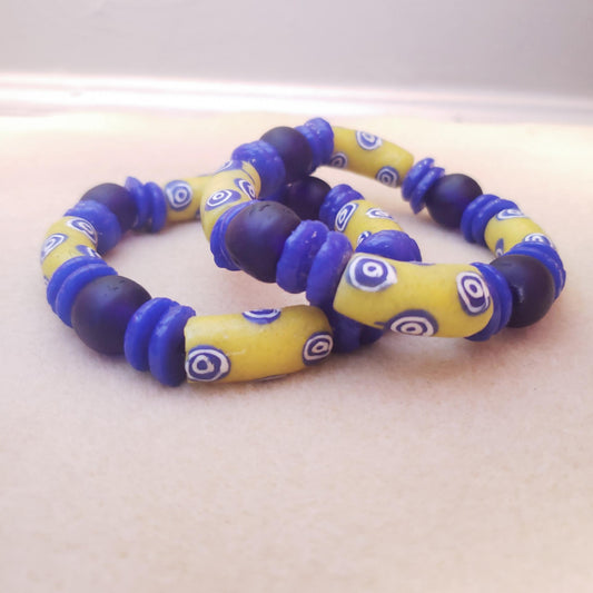 African glass beads bracelets for all occasions. - Aadampo