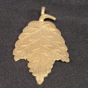 Beautiful African Brass Leaf Pendant - Aadampo